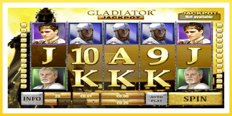 Slika 1 igralni avtomat Gladiator Jackpot