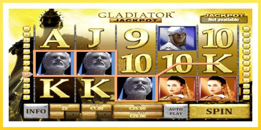 Slika 2 igralni avtomat Gladiator Jackpot