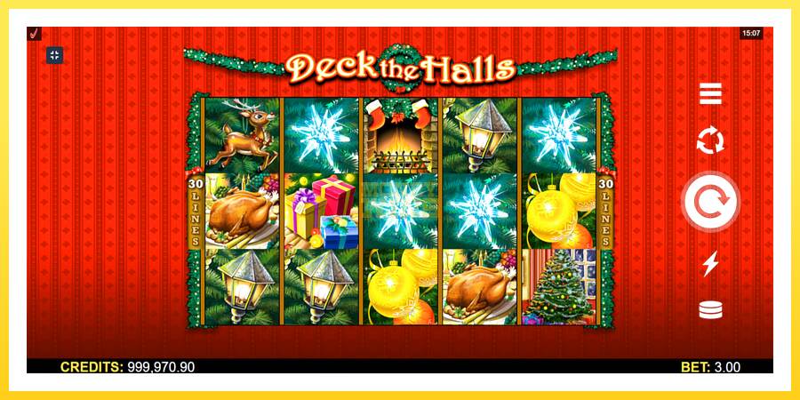 Slika 1 igralni avtomat Deck The Halls