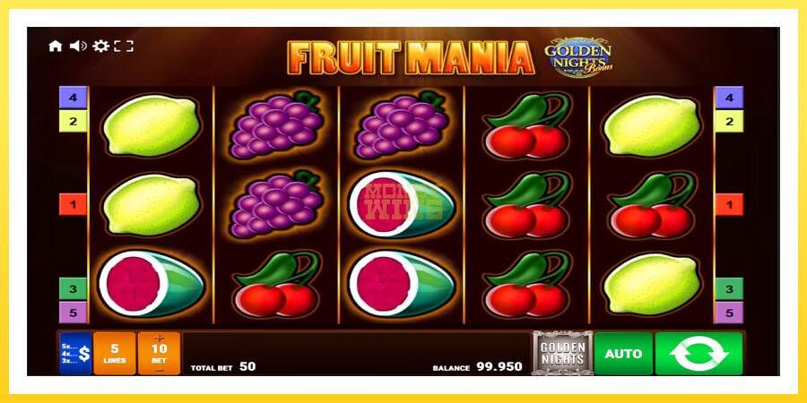 Slika 1 igralni avtomat Fruit Mania Golden Nights