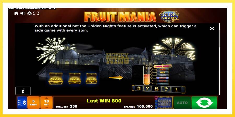 Slika 5 igralni avtomat Fruit Mania Golden Nights