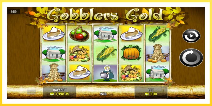 Slika 1 igralni avtomat Gobblers Gold