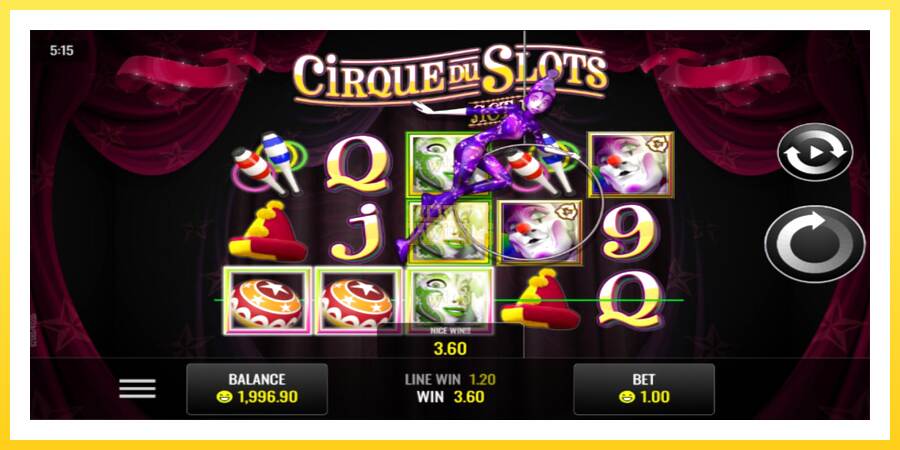 Slika 2 igralni avtomat Cirque du Slots