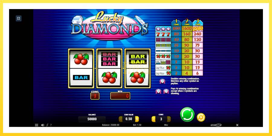 Slika 1 igralni avtomat Lucky Diamonds