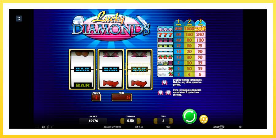 Slika 2 igralni avtomat Lucky Diamonds