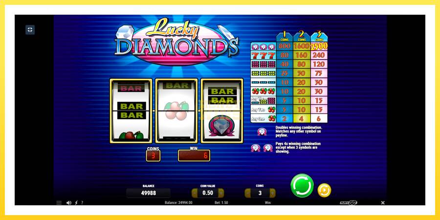 Slika 3 igralni avtomat Lucky Diamonds