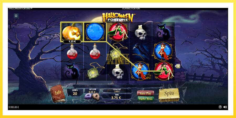 Slika 3 igralni avtomat Halloween Fortune