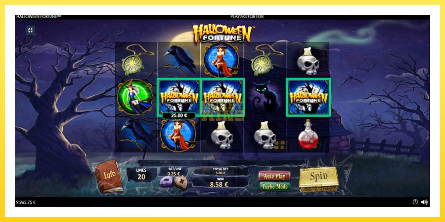 Slika 5 igralni avtomat Halloween Fortune