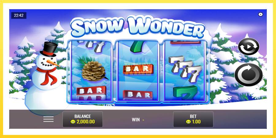 Slika 1 igralni avtomat Snow Wonder