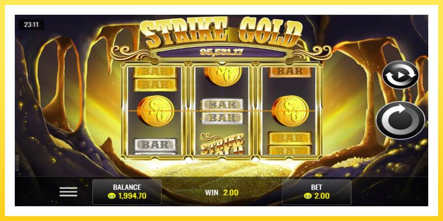 Slika 2 igralni avtomat Strike Gold