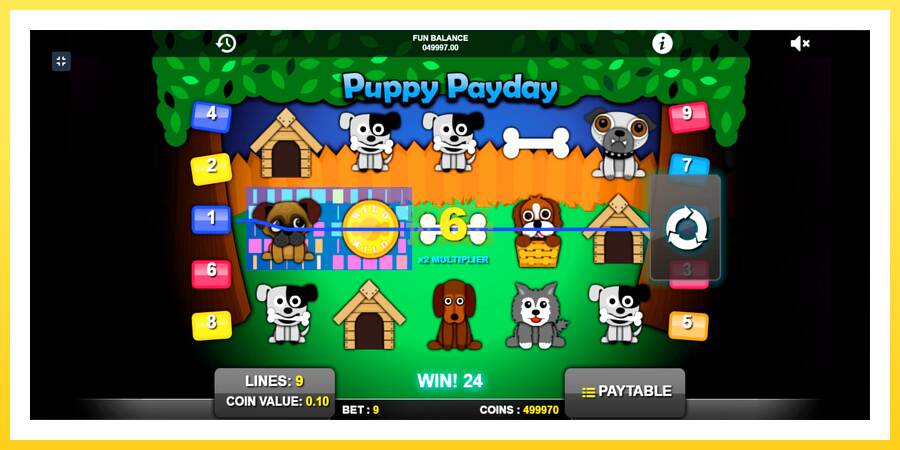 Slika 4 igralni avtomat Puppy Payday