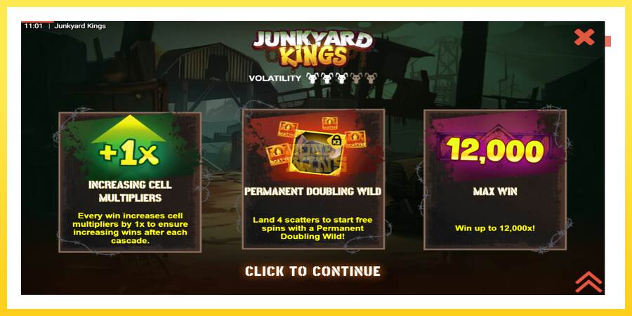 Slika 1 igralni avtomat Junkyard Kings