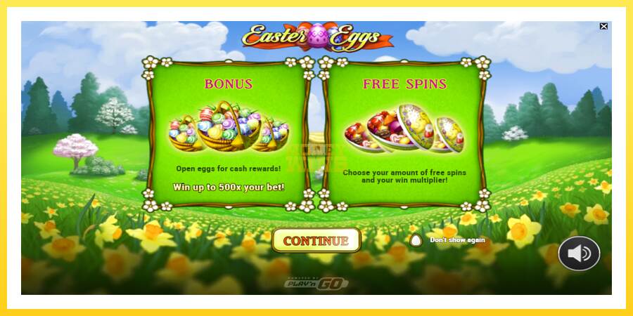 Slika 1 igralni avtomat Easter Eggs