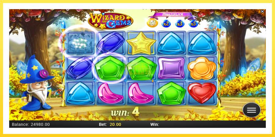 Slika 2 igralni avtomat Wizard of Gems