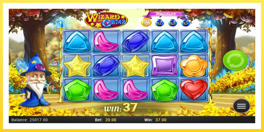 Slika 3 igralni avtomat Wizard of Gems