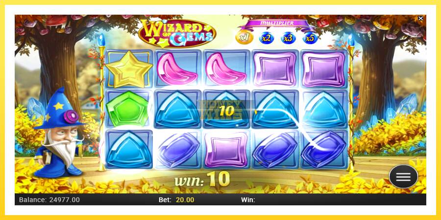 Slika 4 igralni avtomat Wizard of Gems