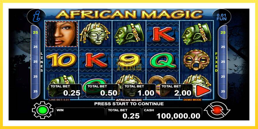 Slika 1 igralni avtomat African Magic