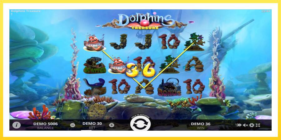 Slika 2 igralni avtomat Dolphins Treasure