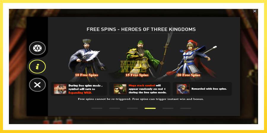 Slika 7 igralni avtomat Three Kingdoms