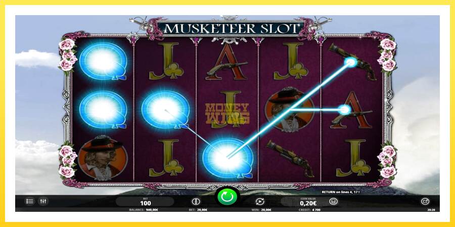 Slika 3 igralni avtomat Musketeer Slot