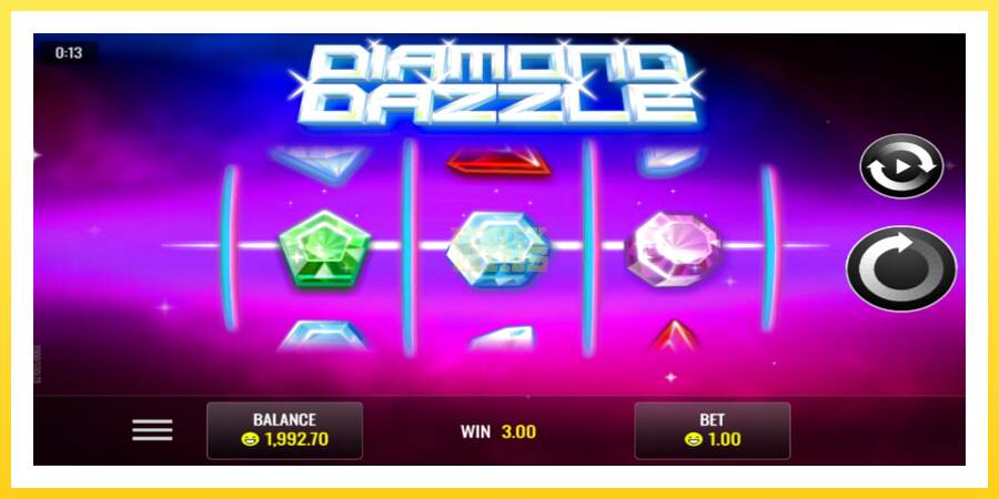 Slika 2 igralni avtomat Diamond Dazzle