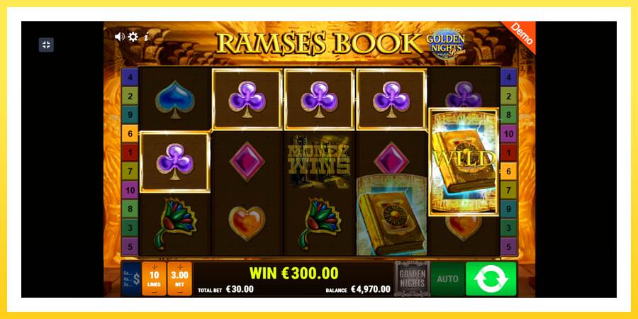 Slika 3 igralni avtomat Ramses Book Golden Nights