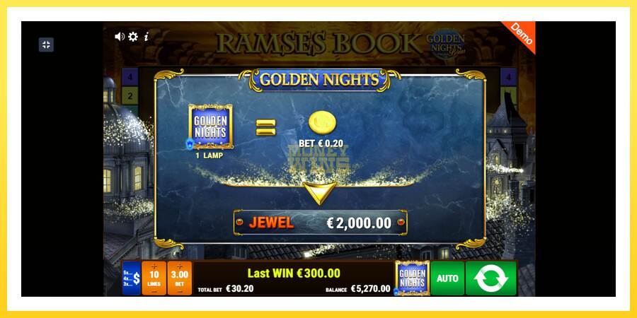 Slika 4 igralni avtomat Ramses Book Golden Nights