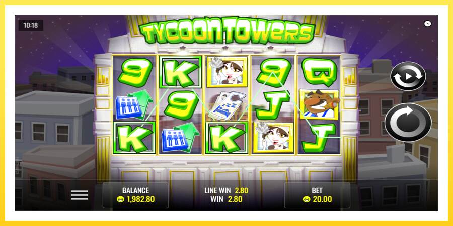 Slika 3 igralni avtomat Tycoon Towers