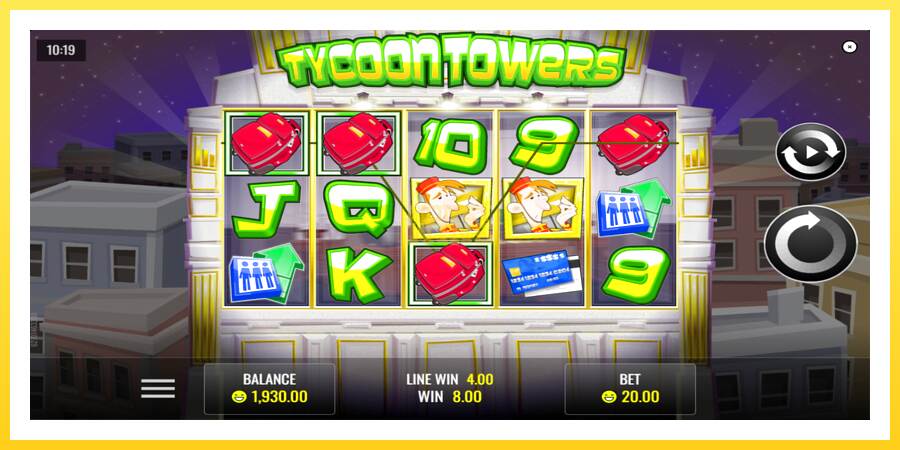 Slika 4 igralni avtomat Tycoon Towers