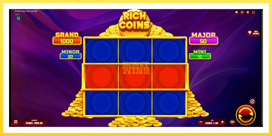 Slika 1 igralni avtomat Rich Coins Hold and Spin