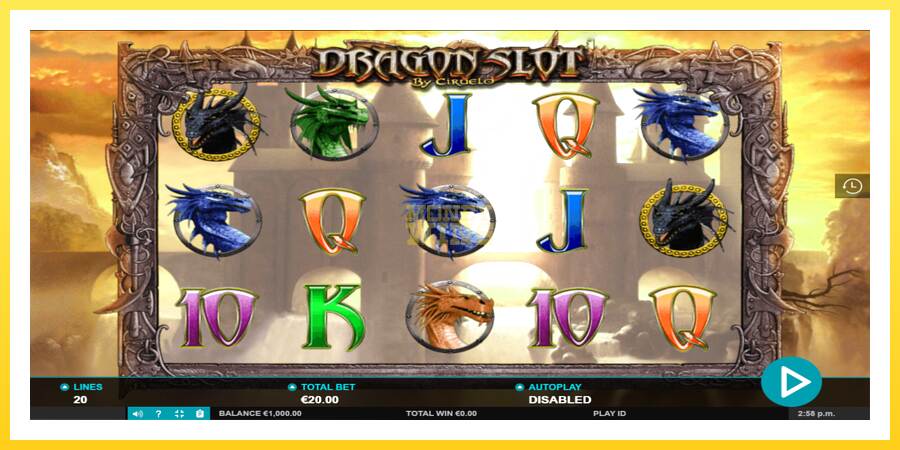 Slika 2 igralni avtomat Dragon Slot