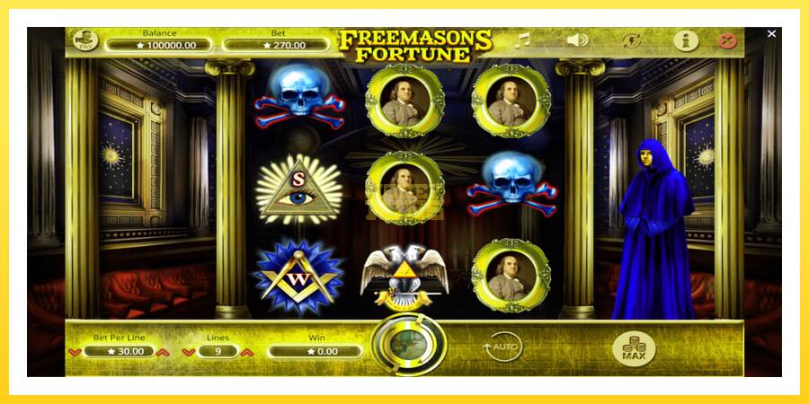 Slika 2 igralni avtomat Freemasons Fortune