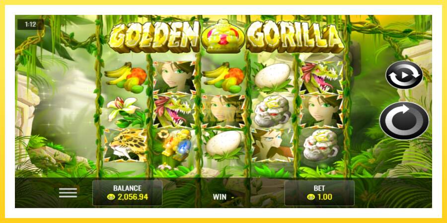 Slika 1 igralni avtomat Golden Gorilla