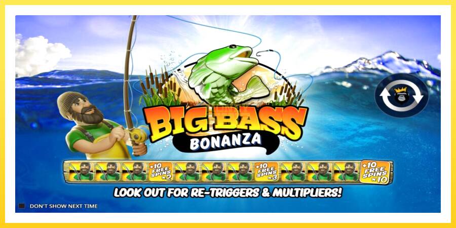 Slika 1 igralni avtomat Big Bass Bonanza