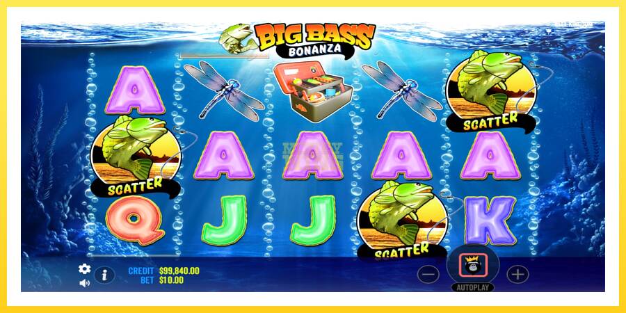 Slika 3 igralni avtomat Big Bass Bonanza