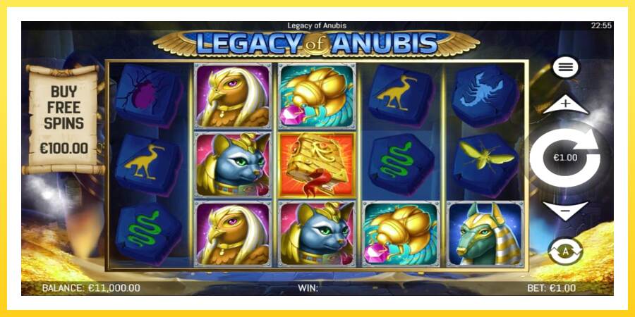 Slika 2 igralni avtomat Legacy of Anubis