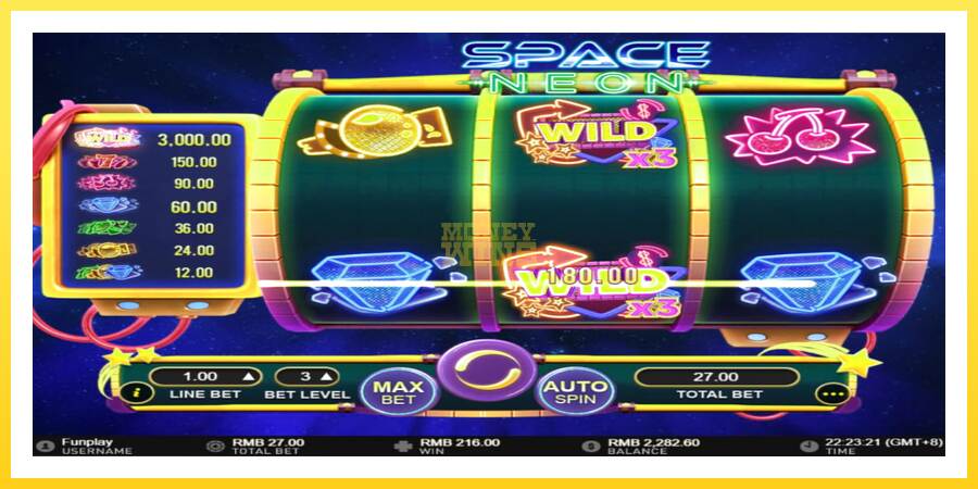 Slika 4 igralni avtomat Space Neon