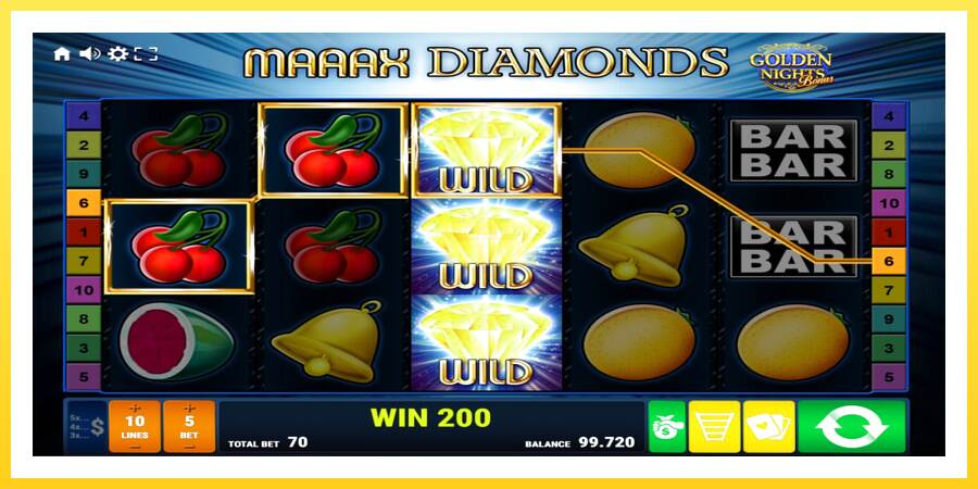 Slika 3 igralni avtomat Maaax Diamonds Golden Nights