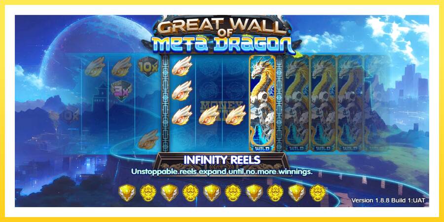 Slika 1 igralni avtomat Great Wall of Meta Dragon