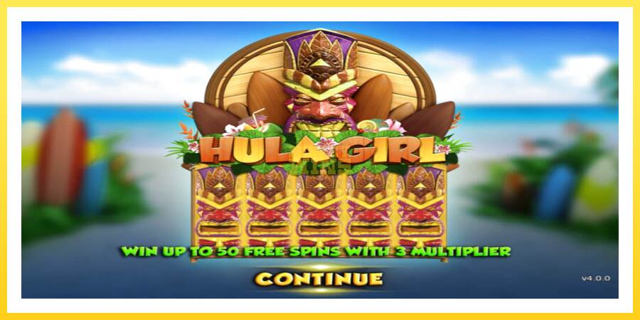 Slika 1 igralni avtomat Hula Girl