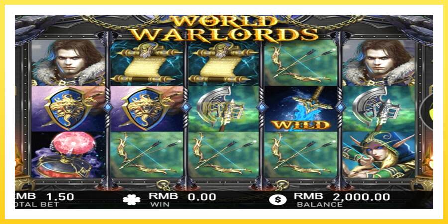 Slika 1 igralni avtomat World of Warlords