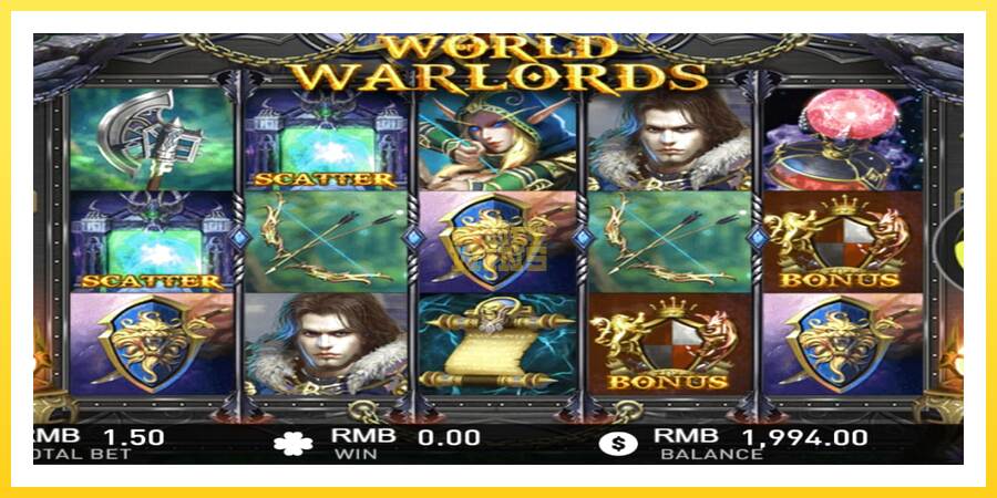 Slika 4 igralni avtomat World of Warlords