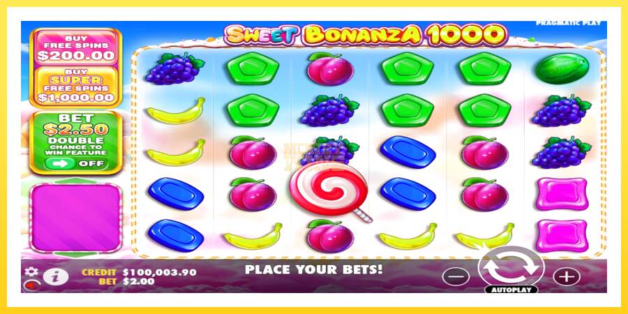 Slika 2 igralni avtomat Sweet Bonanza 1000