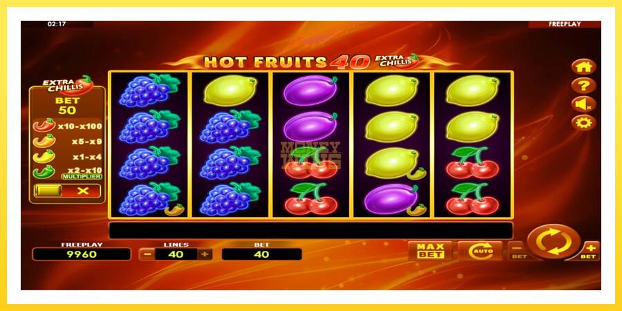 Slika 2 igralni avtomat Hot Fruits 40 Extra Chillis