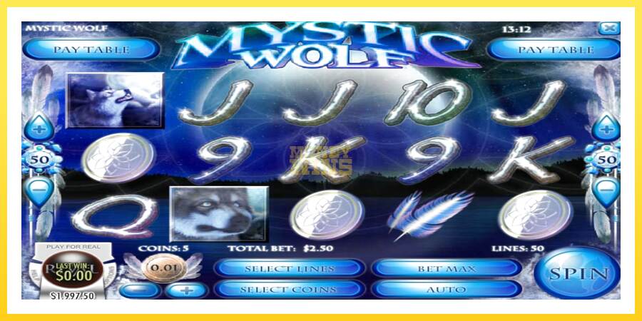 Slika 1 igralni avtomat Mystic Wolf