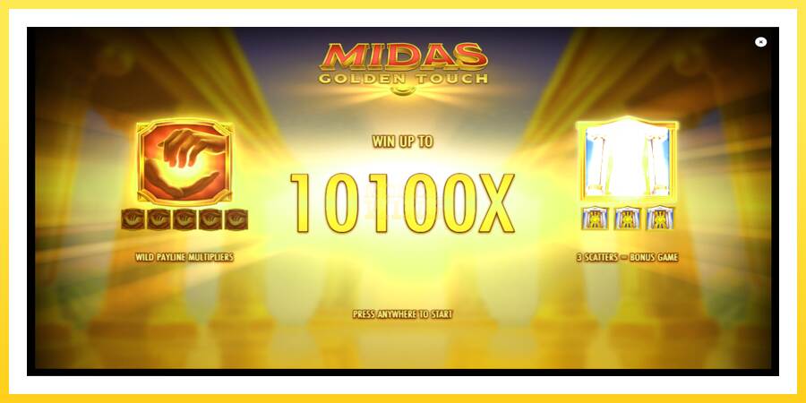 Slika 1 igralni avtomat Midas Golden Touch