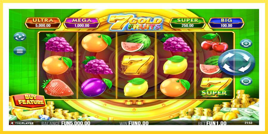 Slika 2 igralni avtomat 7 Gold Fruits