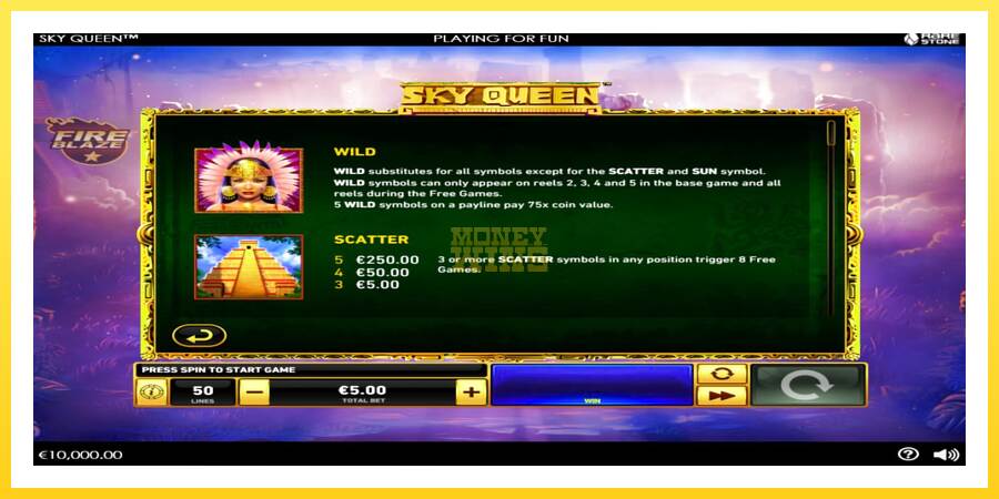 Slika 4 igralni avtomat Sky Queen