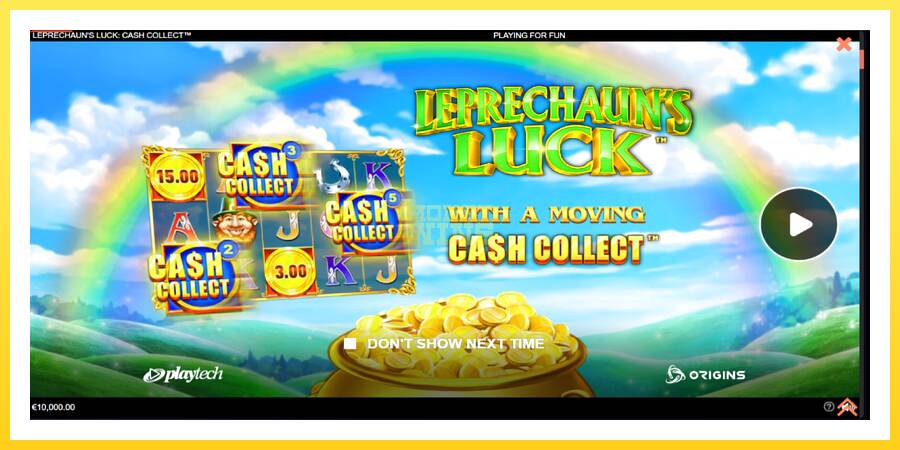 Slika 1 igralni avtomat Leprechauns Luck Cash Collect Megaways PowerPlay Jackpot