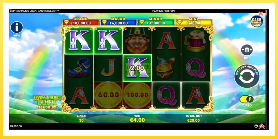 Slika 4 igralni avtomat Leprechauns Luck Cash Collect Megaways PowerPlay Jackpot